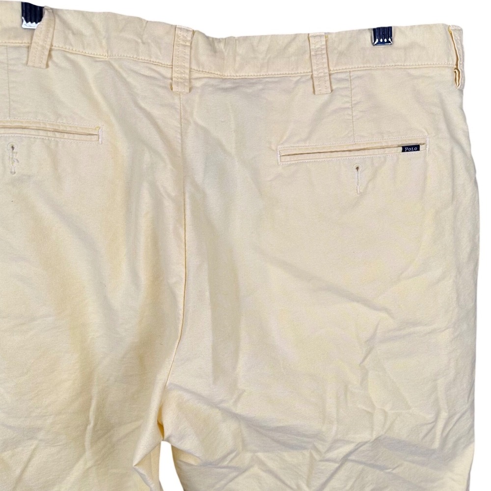 Polo Ralph Lauren Mens Yellow Chino Shorts Size 38 Cotton Classic Fit Casual